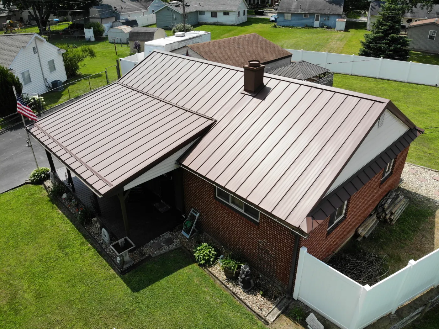 Tarping and dry-in on a Milford commercial roof